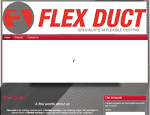 Tablet Screenshot of flexduct.co.za